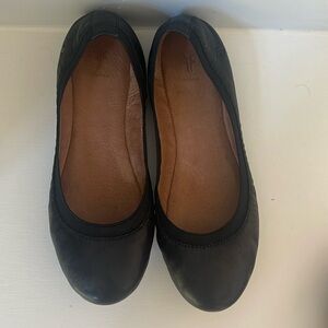 FRYE Women’s Black Leather Ballet Flats